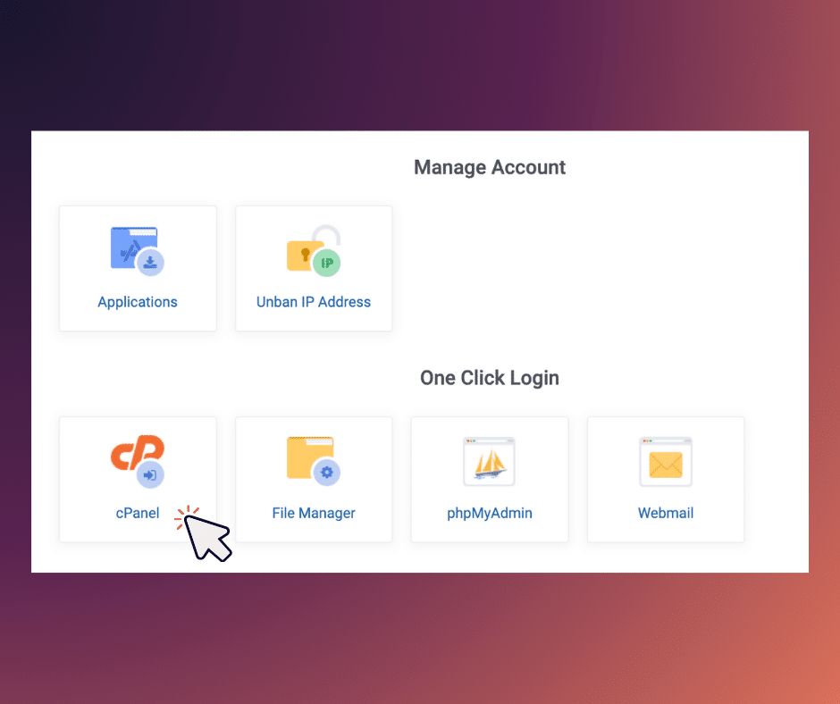 cpanel web