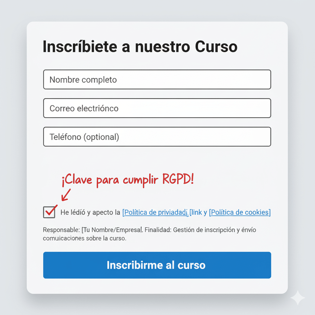 formulario rgpd para academia