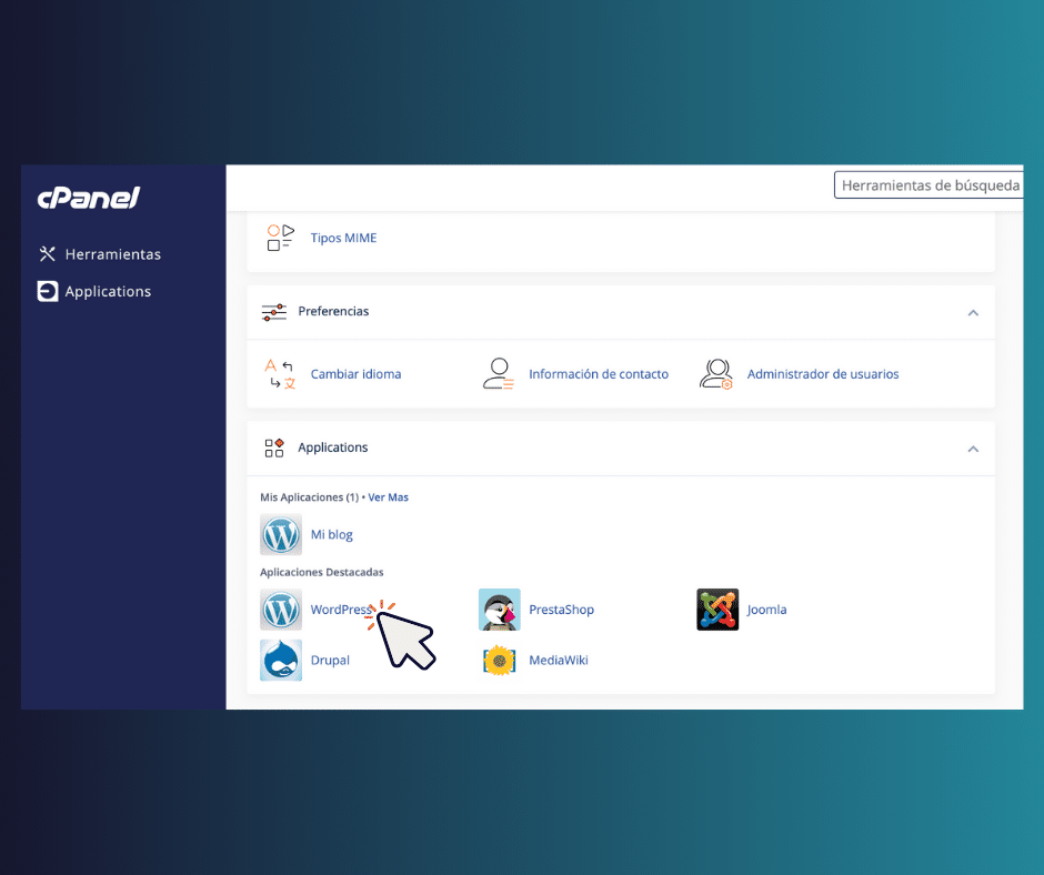 instalador wordpress