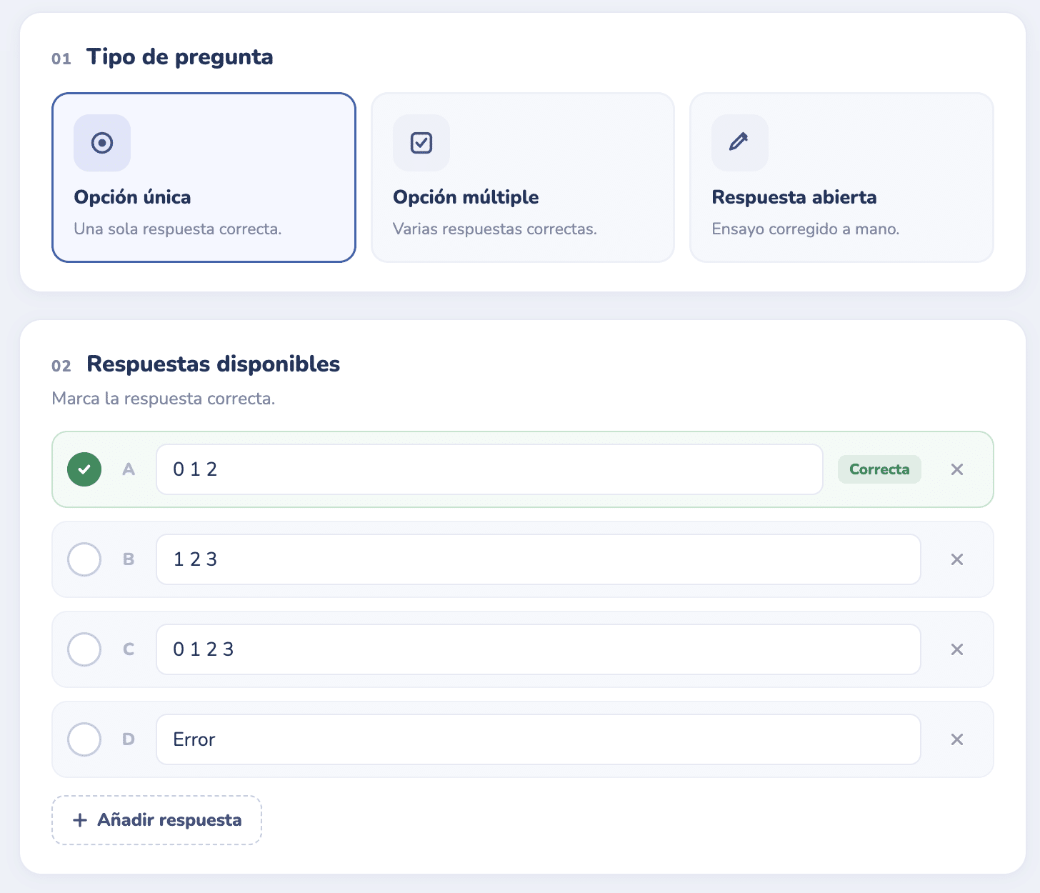 Subida masiva de test con IA