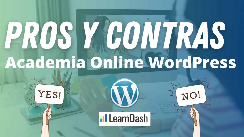 pros y contras academia online wordpress